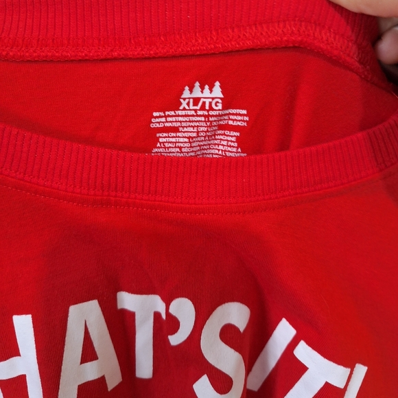 Long Sleeve Red Christmas Shirt - Picture 2 of 4